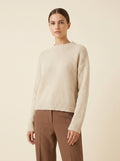 Pull Maille Duveteuse Oversize — Crème