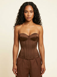Bustier Corset — Marron