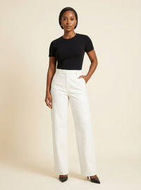 Pantalon Large — Blanc