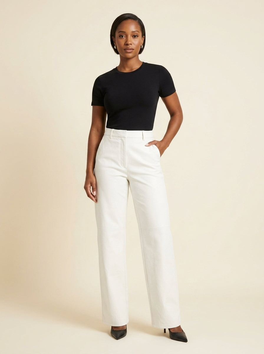 Pantalon Large — Blanc