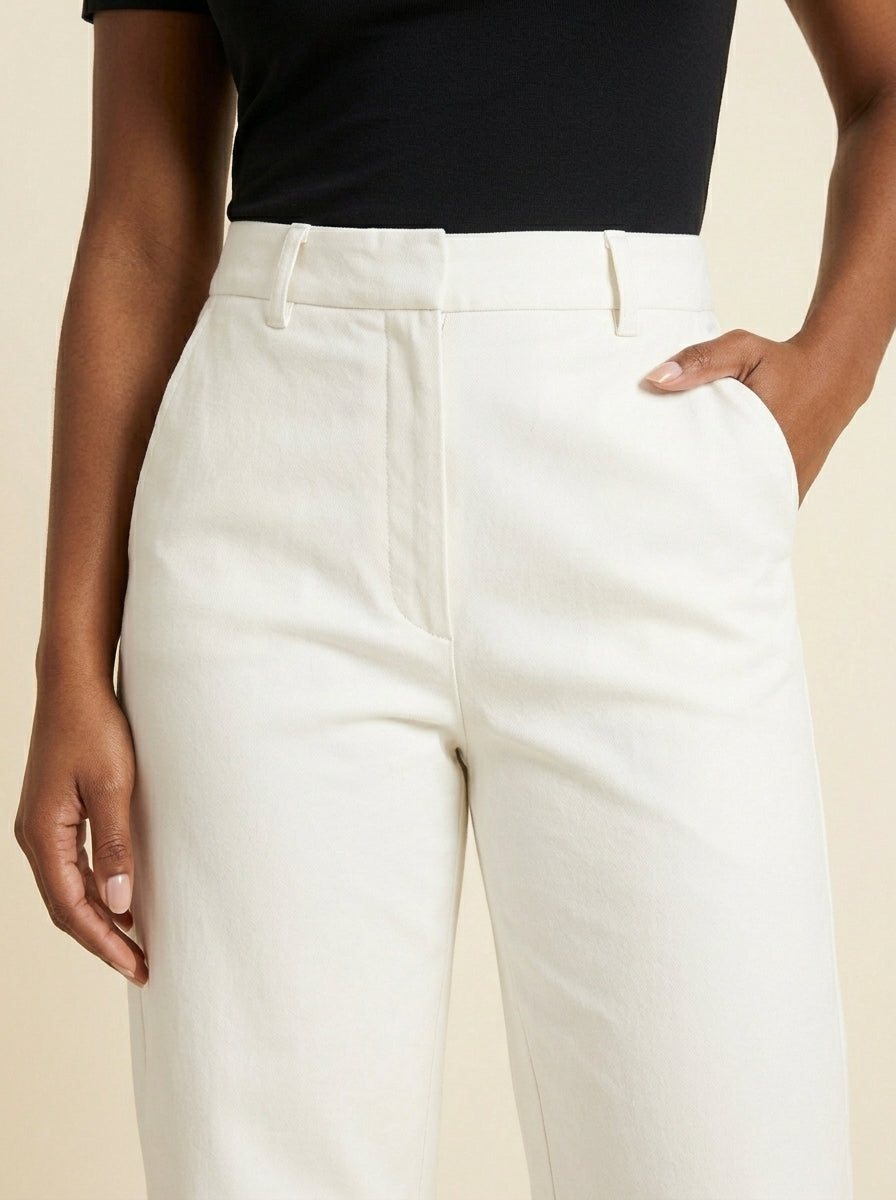 Pantalon Large — Blanc