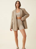 Blazer Oversize Long — Beige