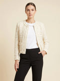 Cardigan Tweed Bouclé — Crème
