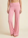 Pantalon Fluide Taille Basse à Revers — Jambe Large